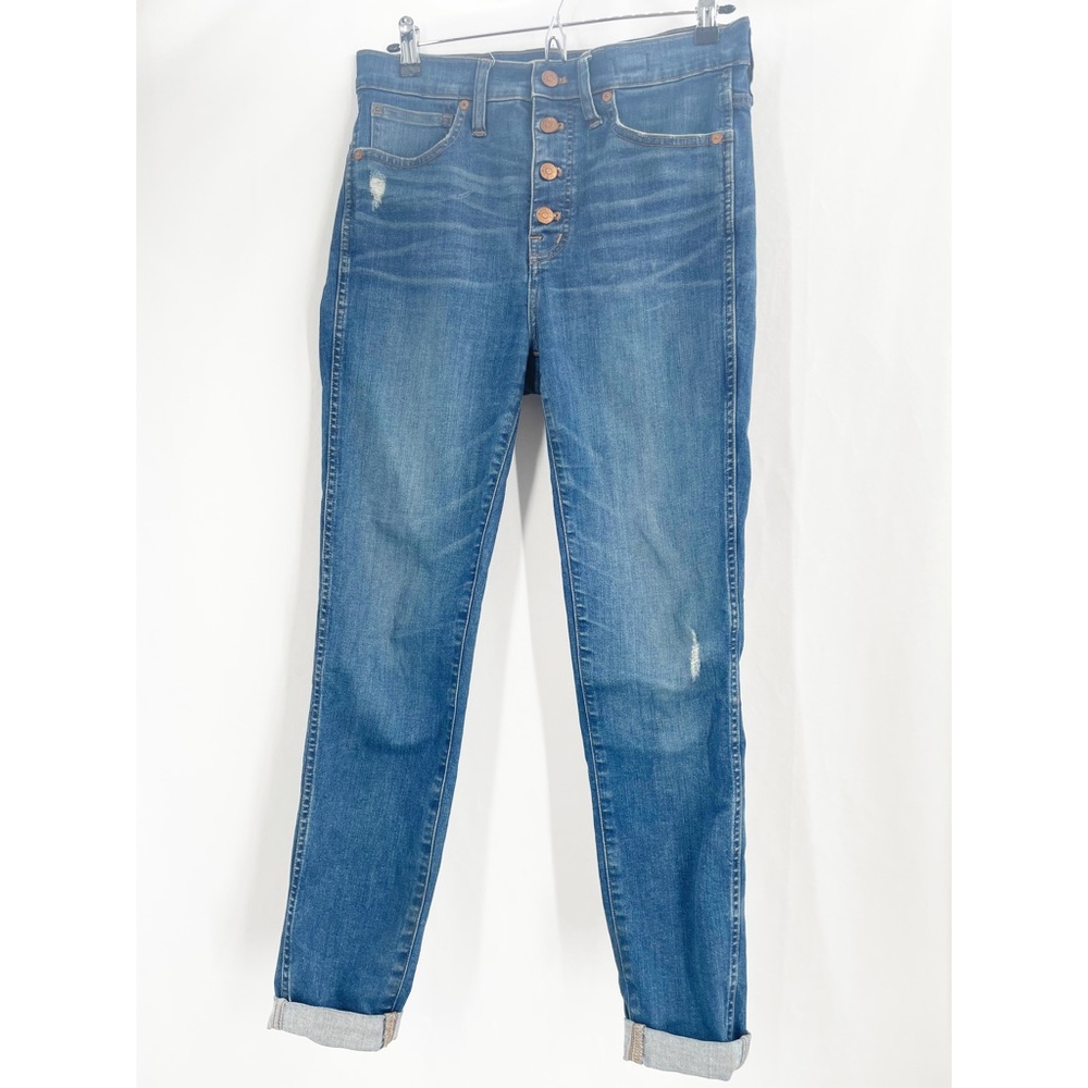 Madewell button fly 10 inch high rise skinny denim 28